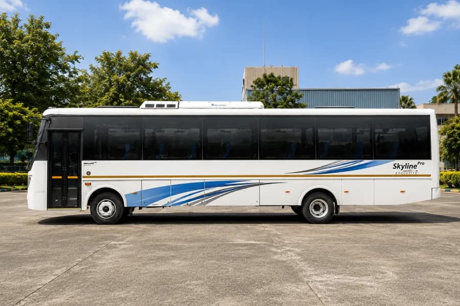 Eicher Skyline Pro Next 3011L Staff Bus Left Side Veiw