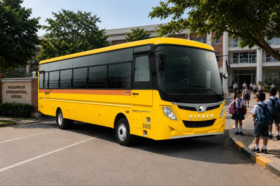 Eicher Skyline Pro Next 3009 School Bus Side View