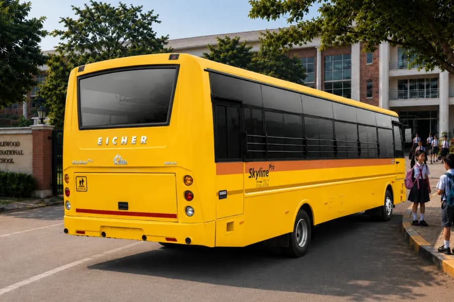 Eicher Skyline Pro Next 3009 School Bus Right Side View
