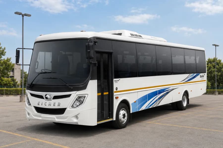Eicher Skyline Pro Next 3009H Staff Bus Side Window Glass View