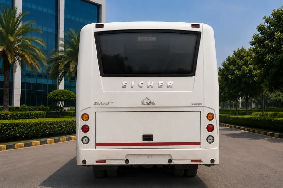 Eicher Skyline Pro Next 3010L Staff Bus Rear View