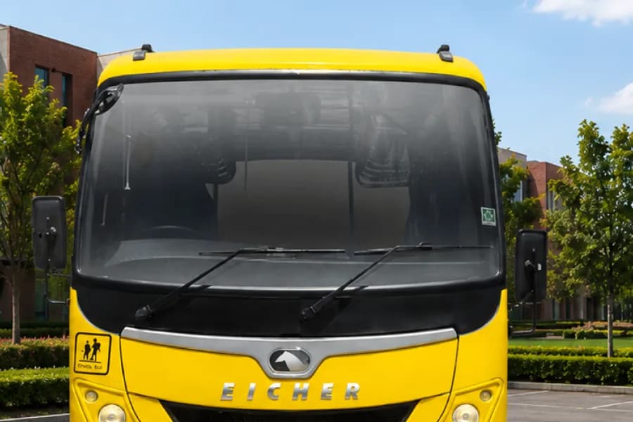 Eicher Starline Next 2050C School Bus Windshield View