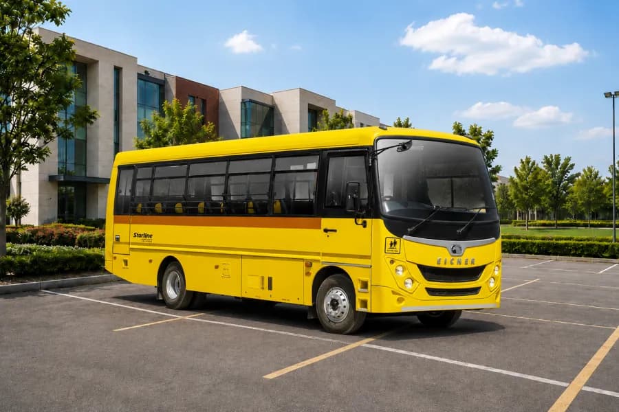 Eicher Starline Next 2050C School Bus Side View