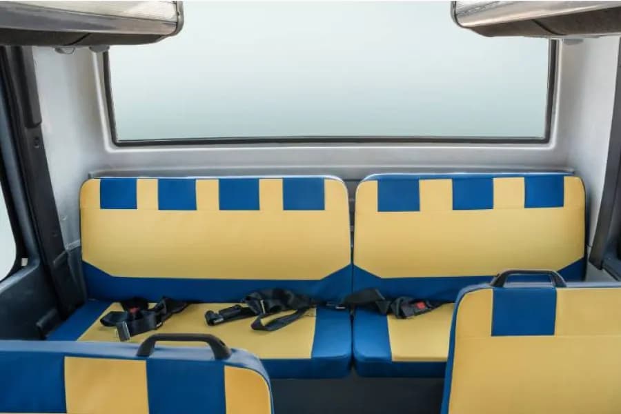 Eicher Starline Next 2050D School Bus Rear Passengers Seats View