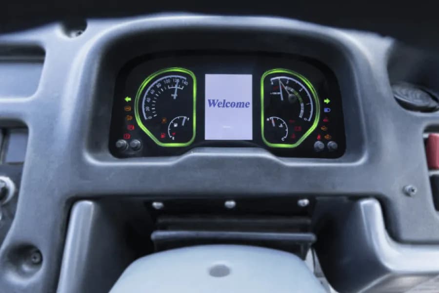 Eicher Starline Next 2065 E School Bus Instrument Cluster View