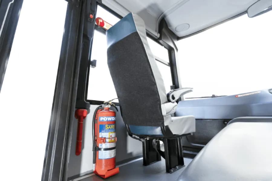 Eicher Starline Next 2065 E School Bus Driver Cabin With Fire extinguisher View