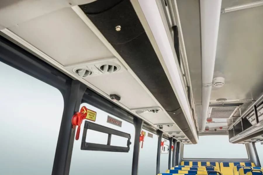 Eicher Starline Next 2070 E School Bus Interior Roof With AC Vents View