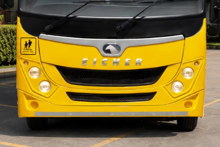 Eicher Starline Next 2070E CNG School Bus Headlight View