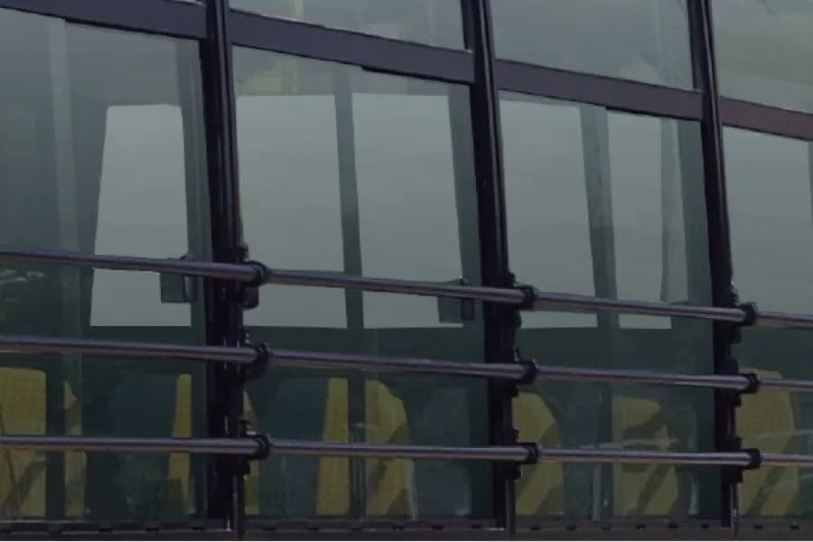 Eicher Starline Next 2070E CNG School Bus Rear Window View