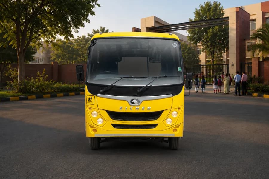 Eicher Starline Next 2075H CNG School Bus Front View
