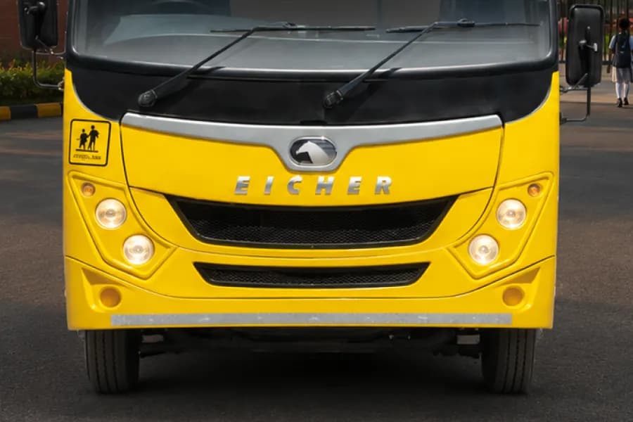 Eicher Starline Next 2075H CNG School Bus Headlight View