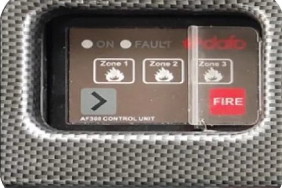Eicher Starline Next 2075H CNG School Bus Fire Suppression System View