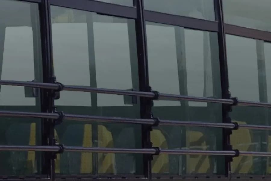 Eicher Starline Next 2075H CNG School Bus Rear Window View