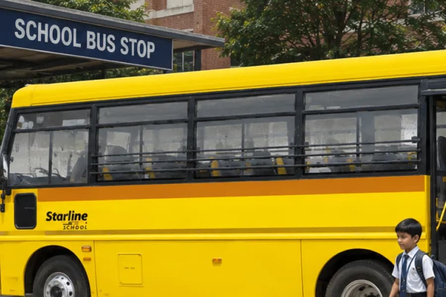 Eicher Starline Next 2090 L School Bus Window View