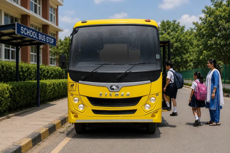 Eicher Starline Next 2090 L School Bus Front View