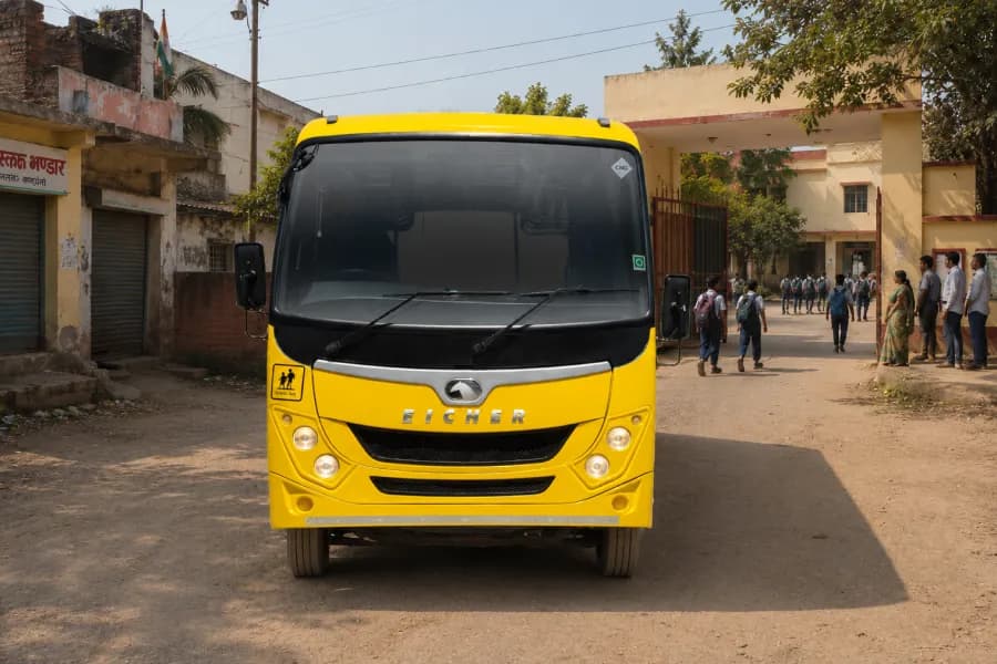 Eicher Starline Next 2090L CNG School Bus Front View