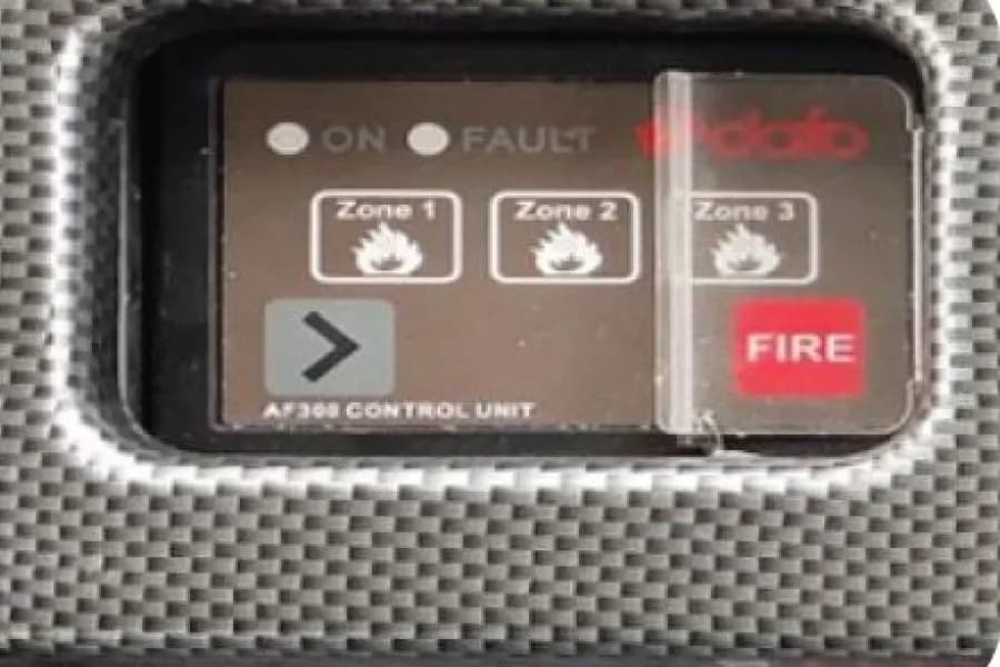 Eicher Starline Next 2090L CNG School Bus Fire Suppression System View