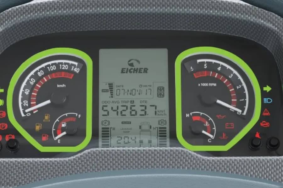 Eicher Starline Next 2090L CNG School Bus Digital Cluster View