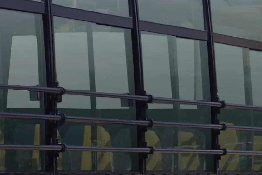 Eicher Starline Next 2090L CNG School Bus Rear Window View