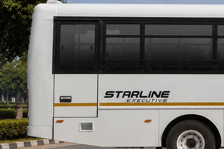 Eicher Starline Next 2090L Staff Bus Emergency Exit Door View