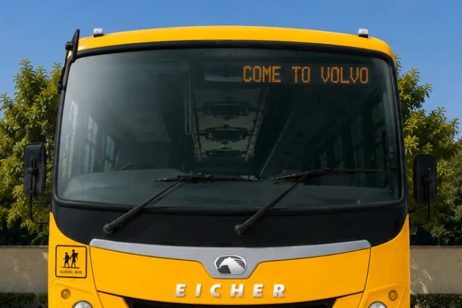 Eicher Starline Next Gen 2050D School Bus Windshield View
