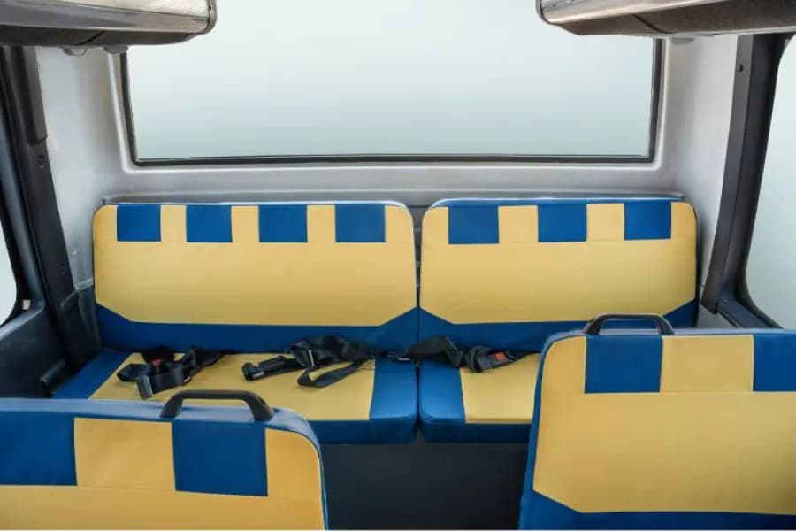 Eicher Starline Next Gen 2050D School Bus Rear Passenger Seats With Seat belts