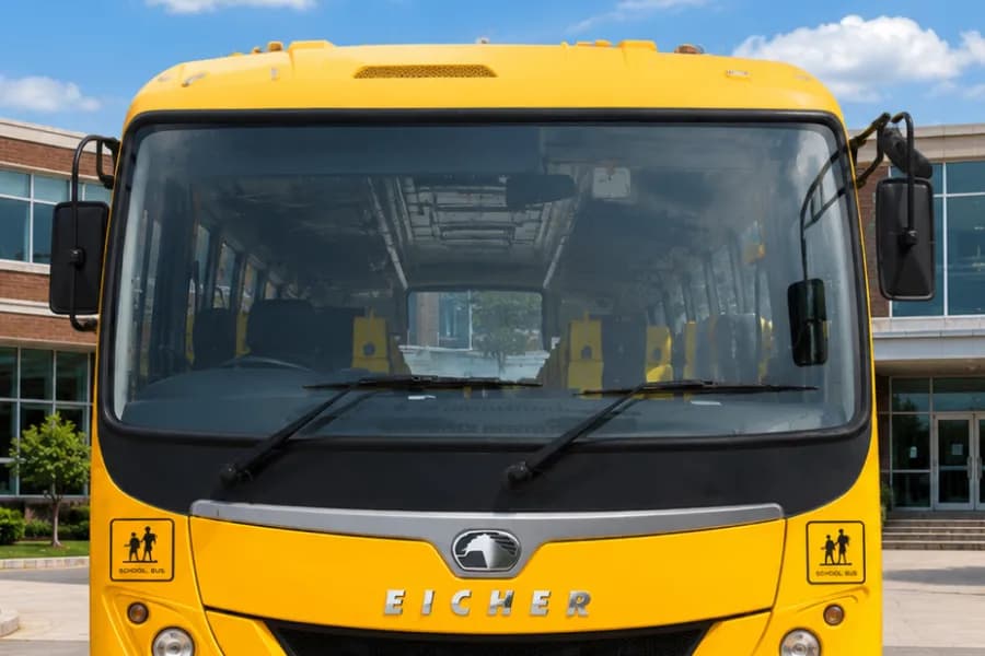 Eicher Starline Next Gen 2070E School Bus Windshield View