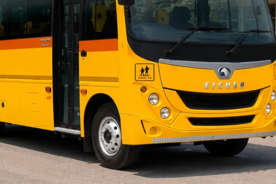 Eicher Starline Next Gen 2070E School Bus Front Wheel View