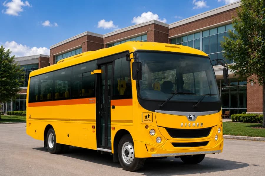 Eicher Starline Next Gen 2070E School Bus Side View
