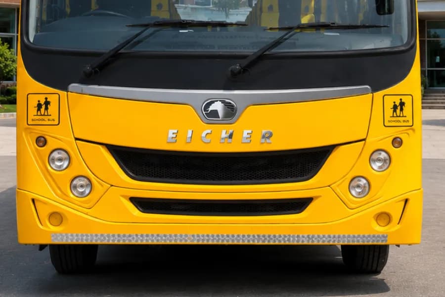 Eicher Starline Next Gen 2070E School Bus Headlight View