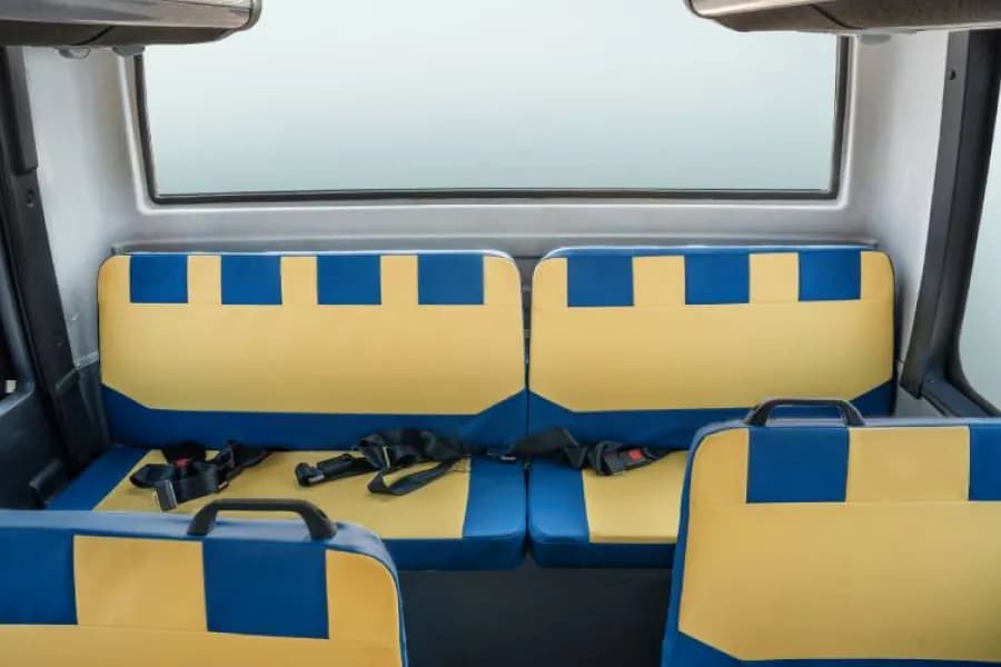 Eicher Starline Next Gen 2070E School Bus  Rear Passengers Seats View