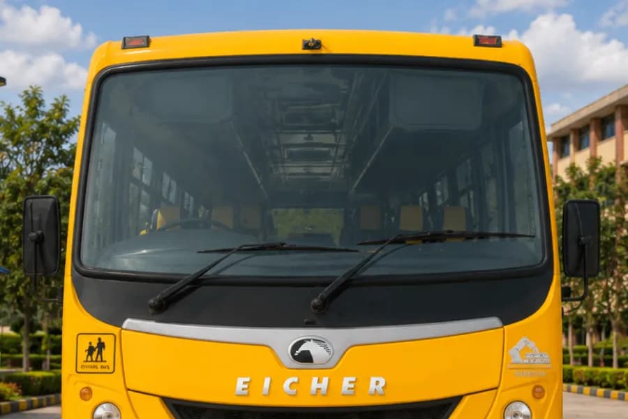 Eicher Starline Next Gen 2075G School Bus Windshield View