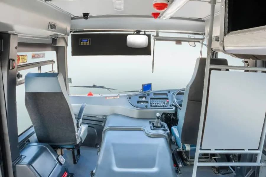 Eicher Starline Next Gen 2075H School Bus Driver Cabin Interior View