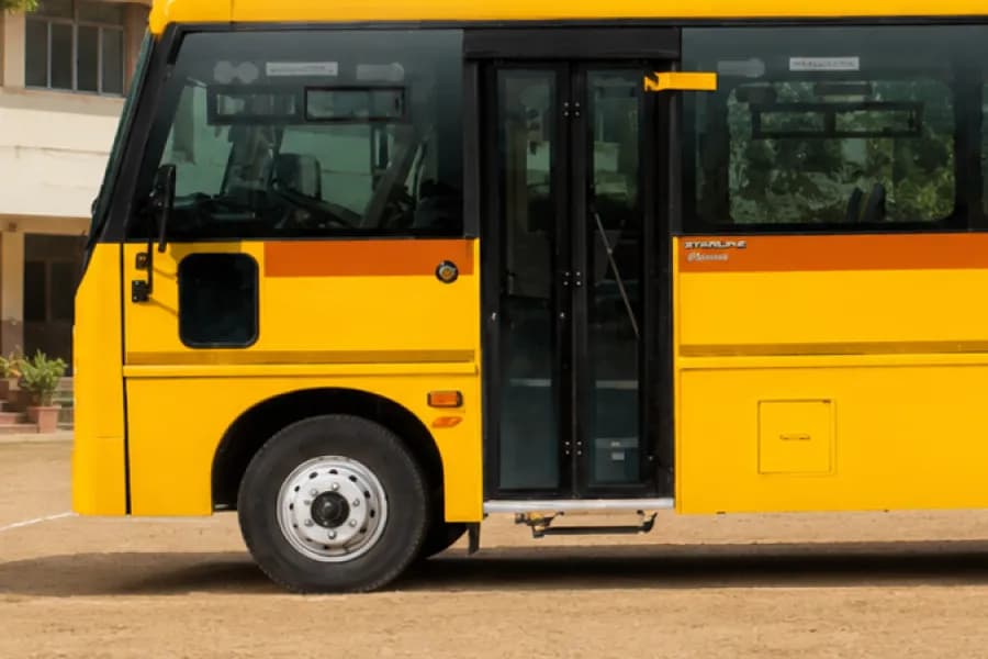Eicher Starline Next Gen 2090K School Bus Front Wheel View