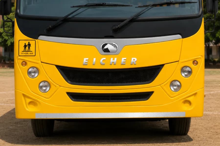 Eicher Starline Next Gen 2090K School Bus Headlight View