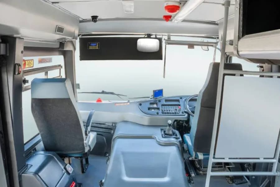 Eicher Starline Next Gen 2090K School Bus Driver Cabin Interior View