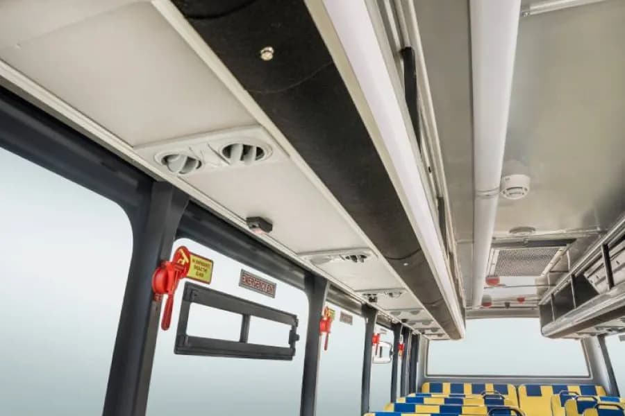 Eicher Starline Next Gen 2090K School Bus Interior Roof With AC Vents View