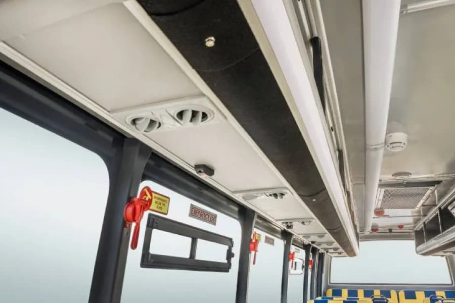 Eicher Starline Next Gen 2090L School Bus nterior Roof With AC Vents View