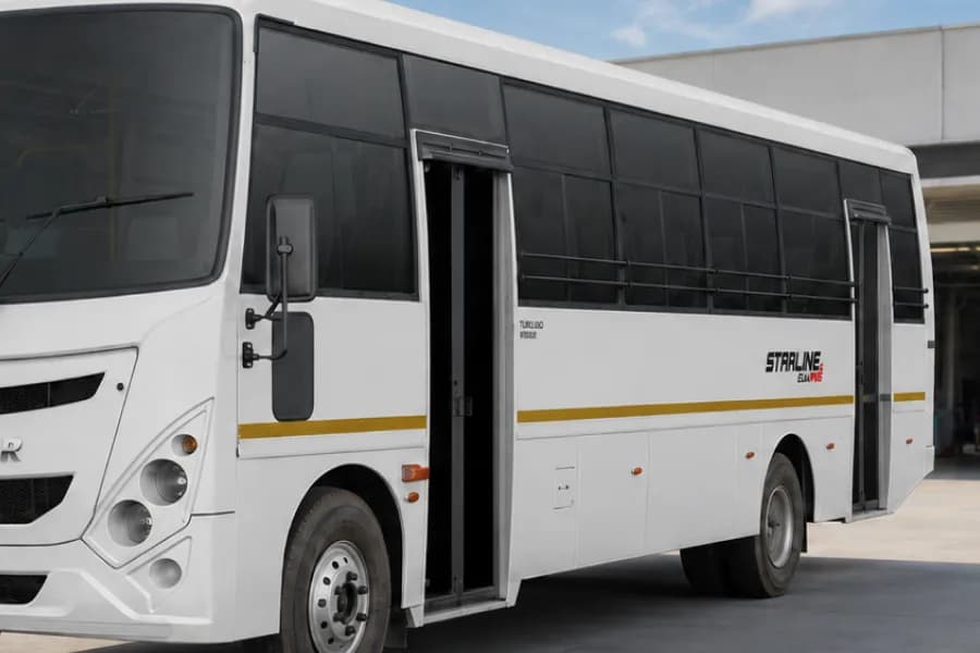 Eicher Starline RP 2090L Bus Side Window Glass View