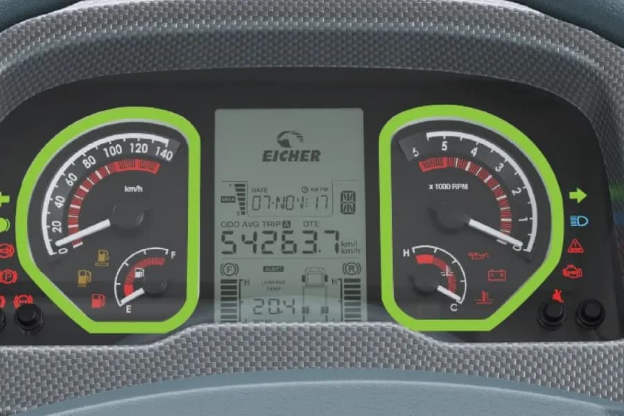 Eicher Starline RP 2090L Instrument Cluster View