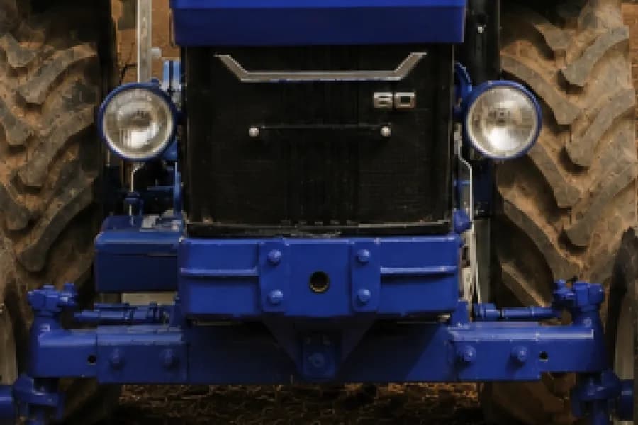 Farmtrac 60 Classic Bumper & Headlight View