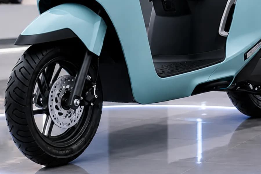 Honda Activa E Front Tyre View