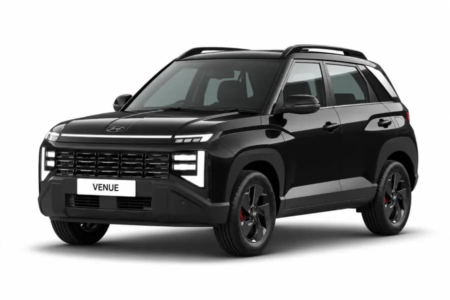Hyundai Venue Titanium Black knight color