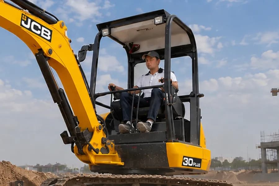 JCB 30 Plus Operator Seat View