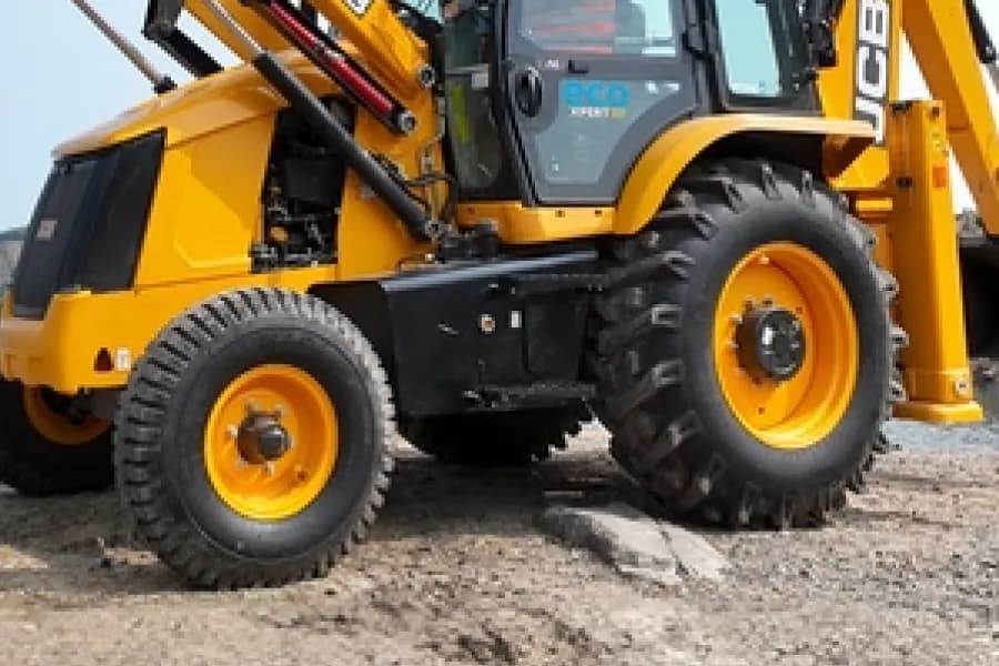 JCB 3DX Plus Loader Lift Cylinder View