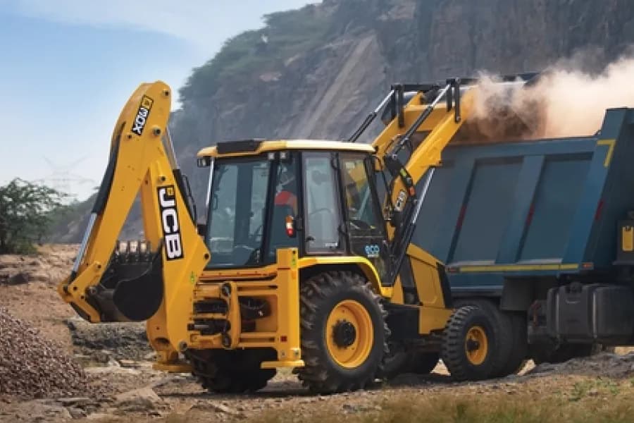 JCB 3DX Back View