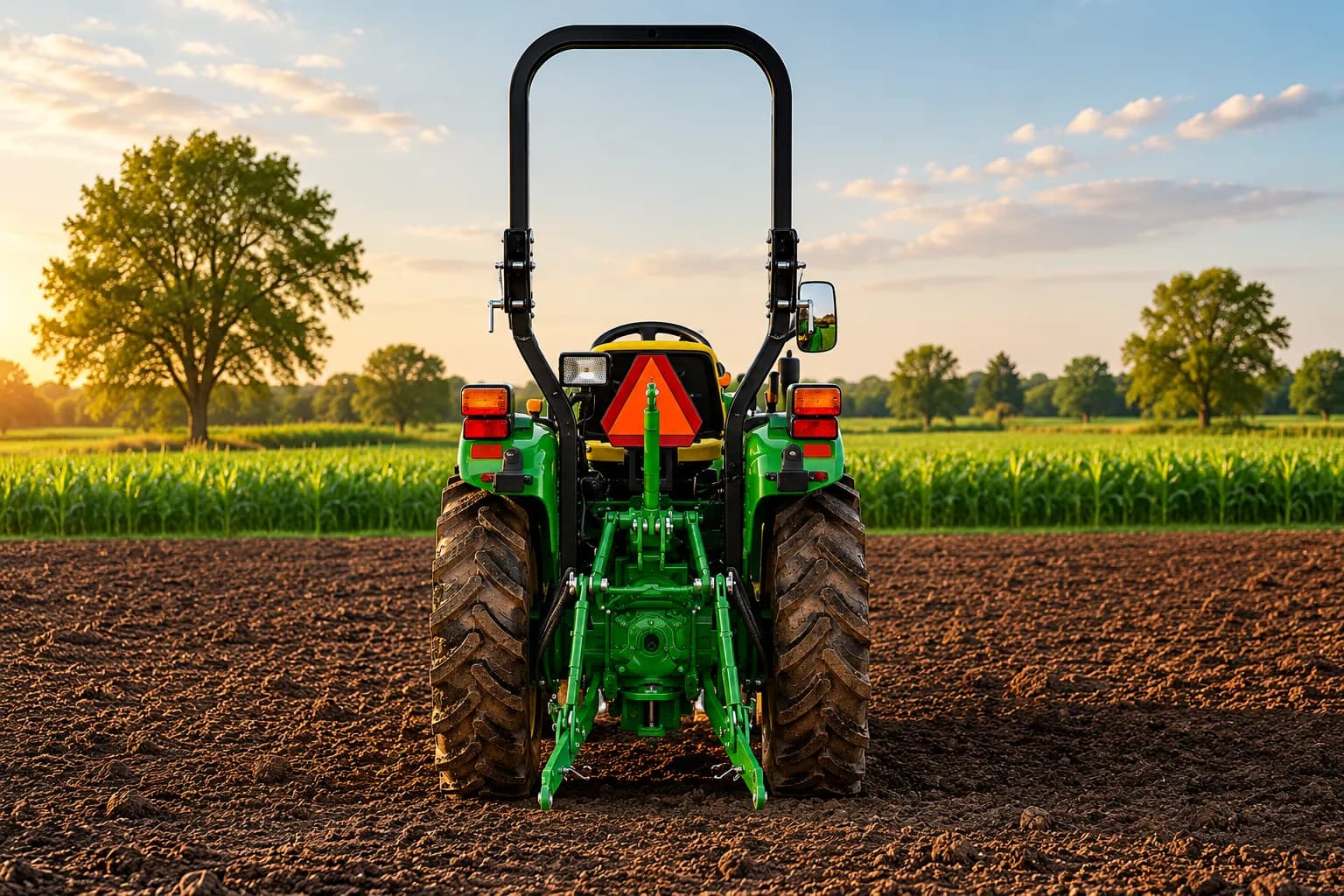 John Deere 3028EN Rear View