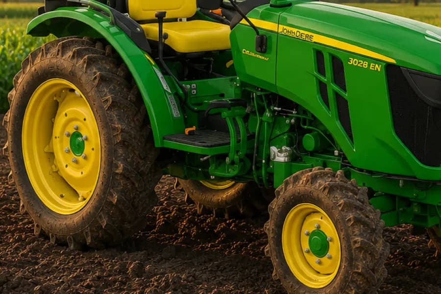 John Deere 3028EN Wheel View