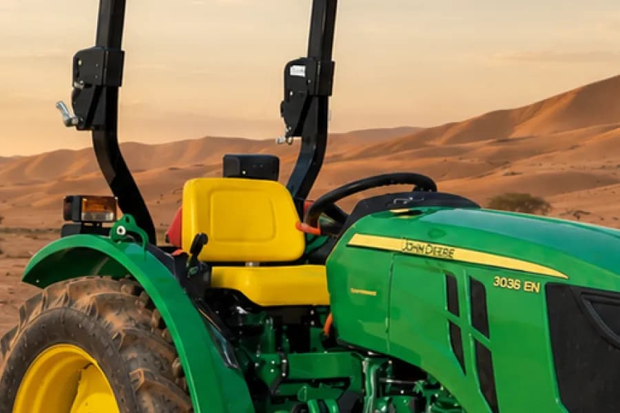 John Deere 3036EN Driver Seat View
