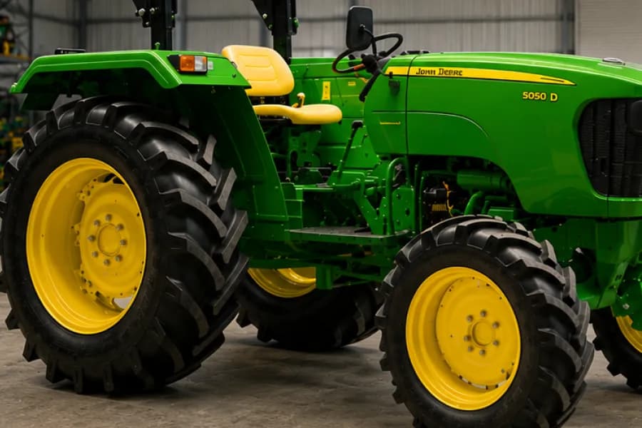 John Deere 5050D Wheel View